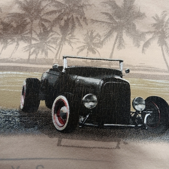 Classic Antique Cars Automotive T-shirt XL No Bad Days Cream‎ Beige 100% Cotton - Picture 6 of 8
